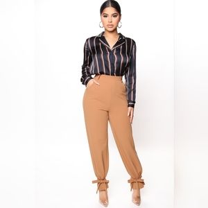 Tie me Up Tan Trouser